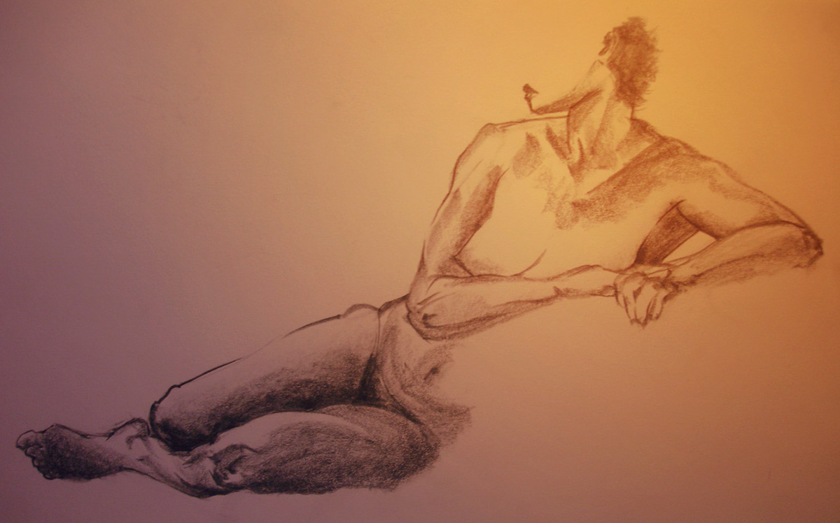 sketchbook live model nude artistic draw
