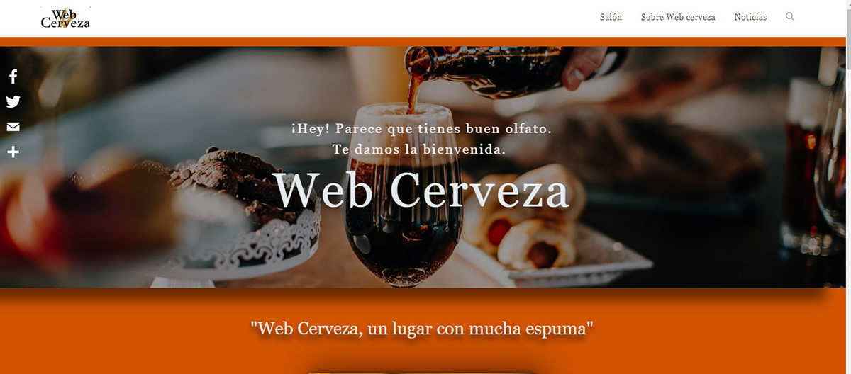 cerveza copywriting  Diseño web SEO sitio web