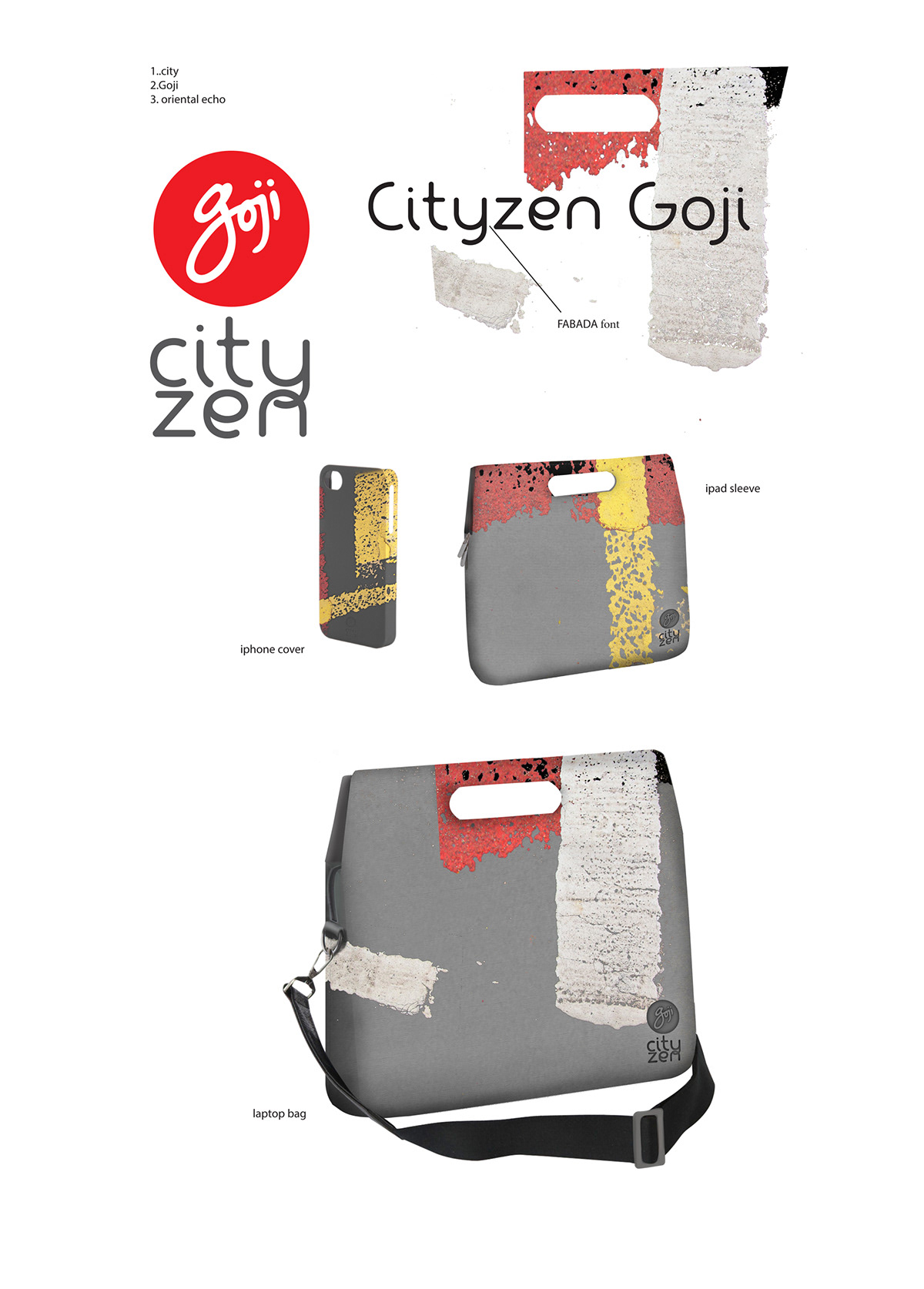bag design ycn goji pattern
