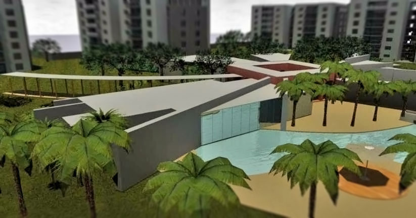 modeling condominium residential arquitecture arquitectural diseño design cinema4d Minimalism animacion modelado 3D Render rendering Clubhouse