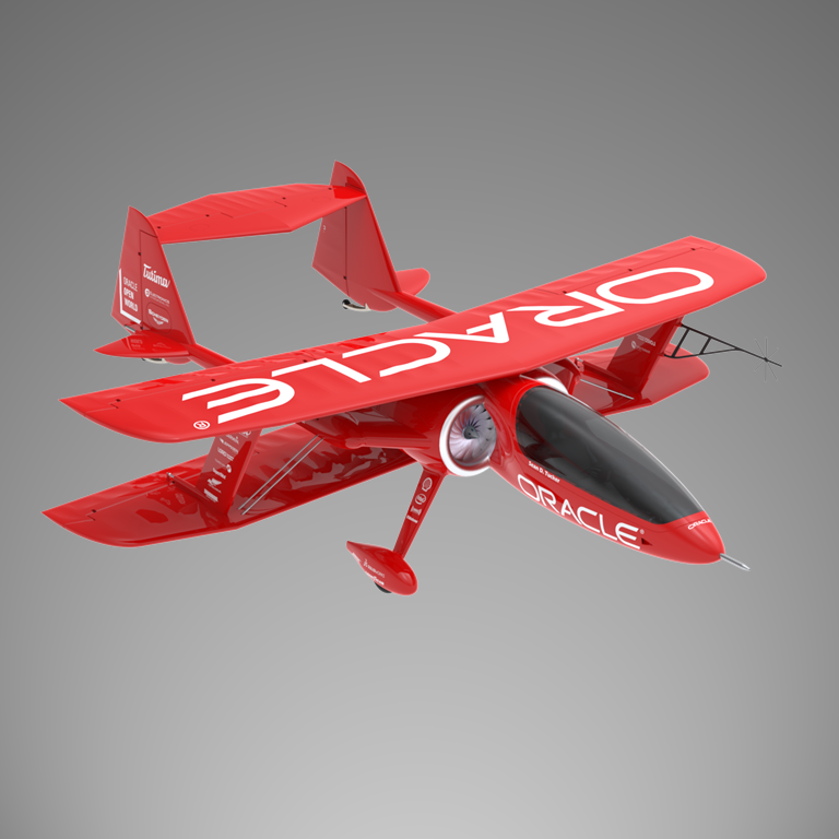 Jet Biplane concept aircraft biplane oracle challenger Sean Tucker Air Show veloskey