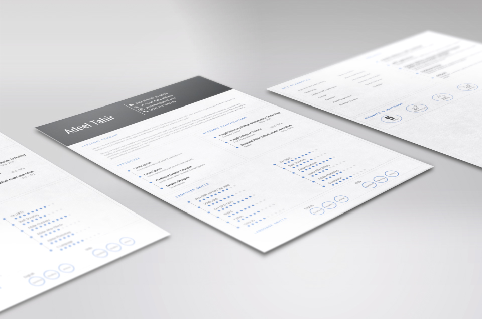resume design cover letter design minimalist resume Resume CV cv design