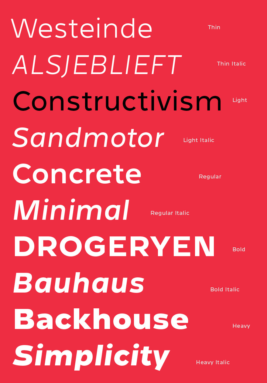 Typeface type font font family type family Westeinde letters typo sans serf sansserif optical size #TYPO16xAdobe