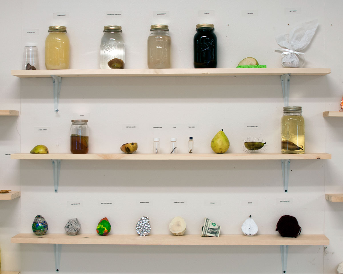 Pear preservation installation shelves jars MICA
