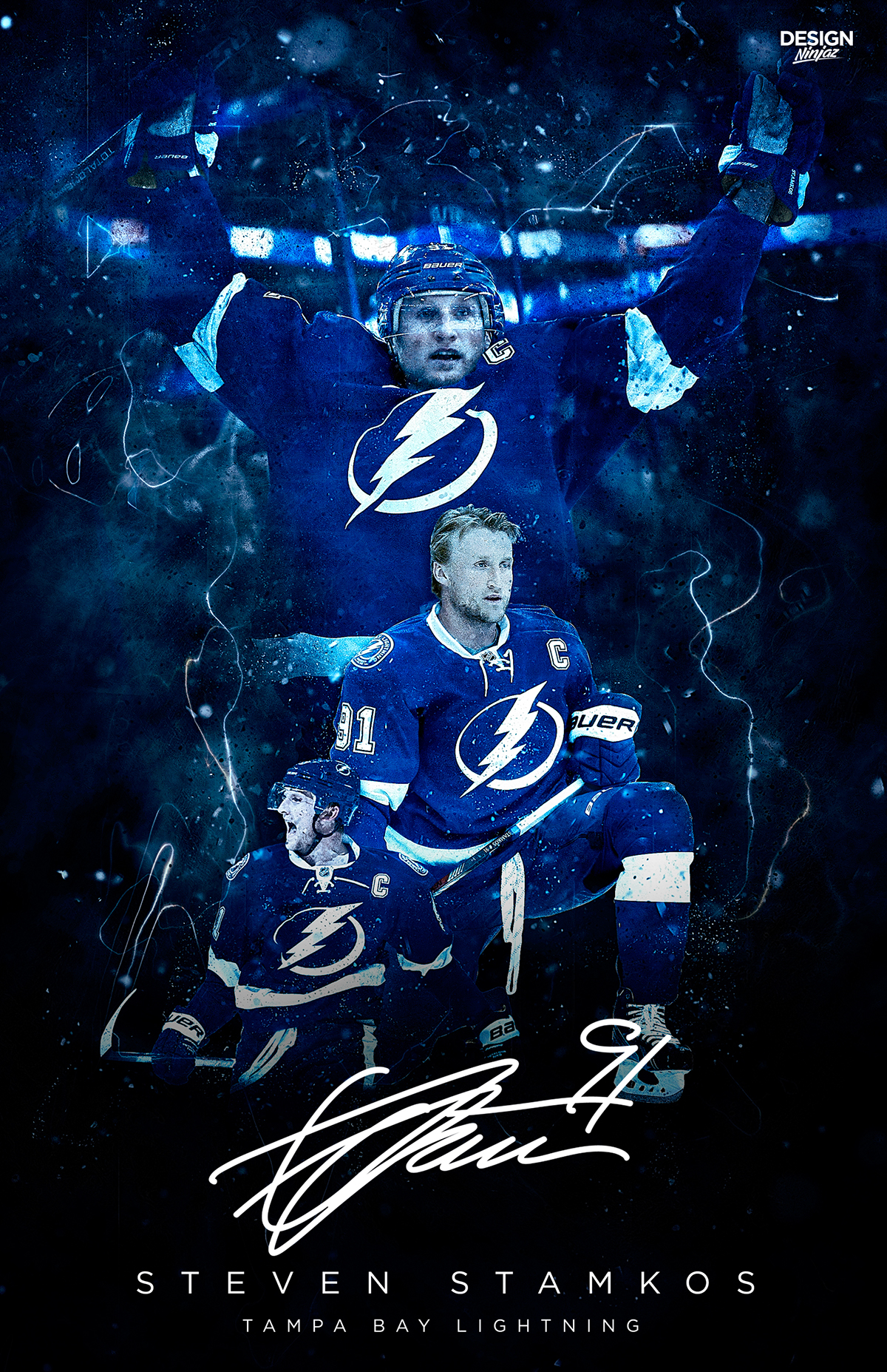 flyer poster design print tampa Tampa Bay Tampa Bay Lightning lightning hockey stanley cup florida