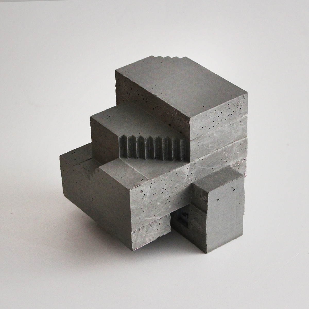 architectural concrete sculpture design modern contemporary Interior Brutalist Brutalism modular geometry art mold casting model