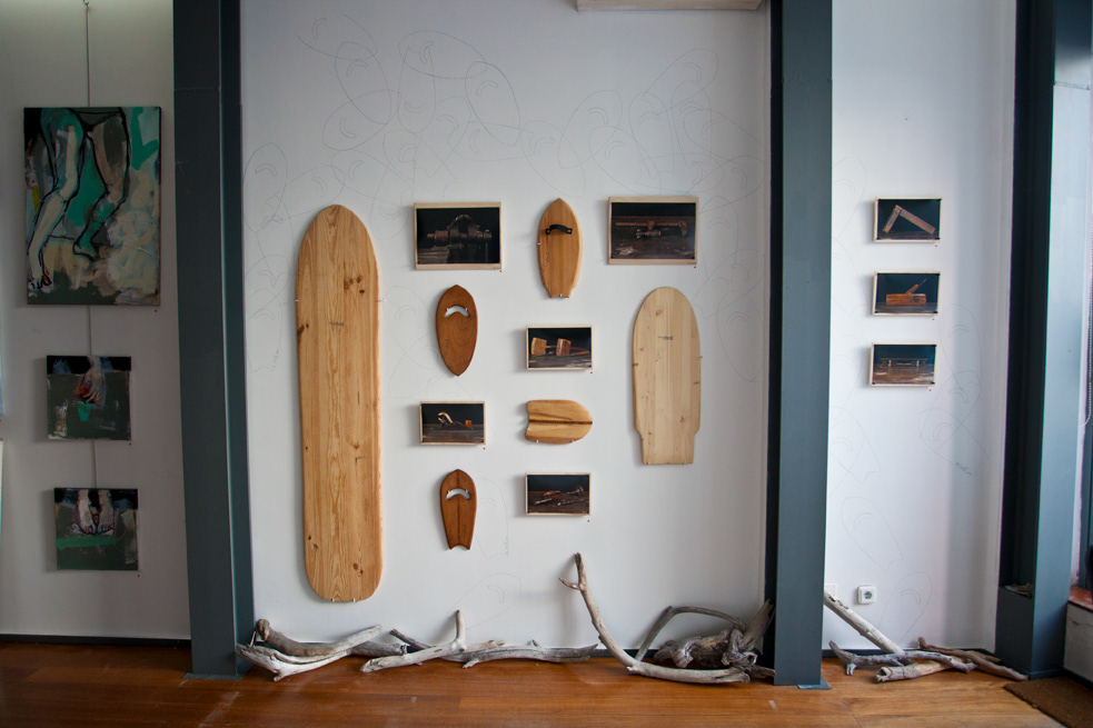 glide Love art Show alaia paipo handboard woodboard wood shaping wood carving wood