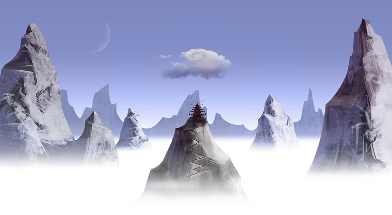 cartoon  movie concept Landscape background