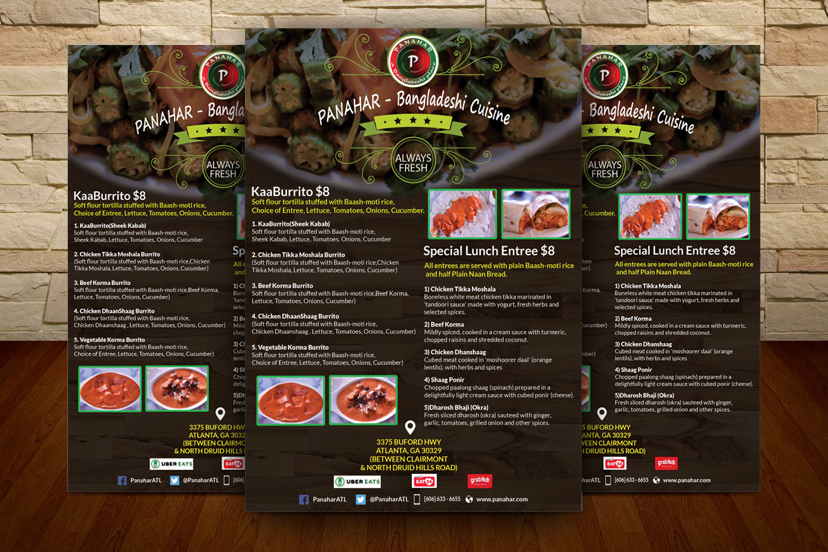 flyer poster menu restaurant menu branding  movie poster business card