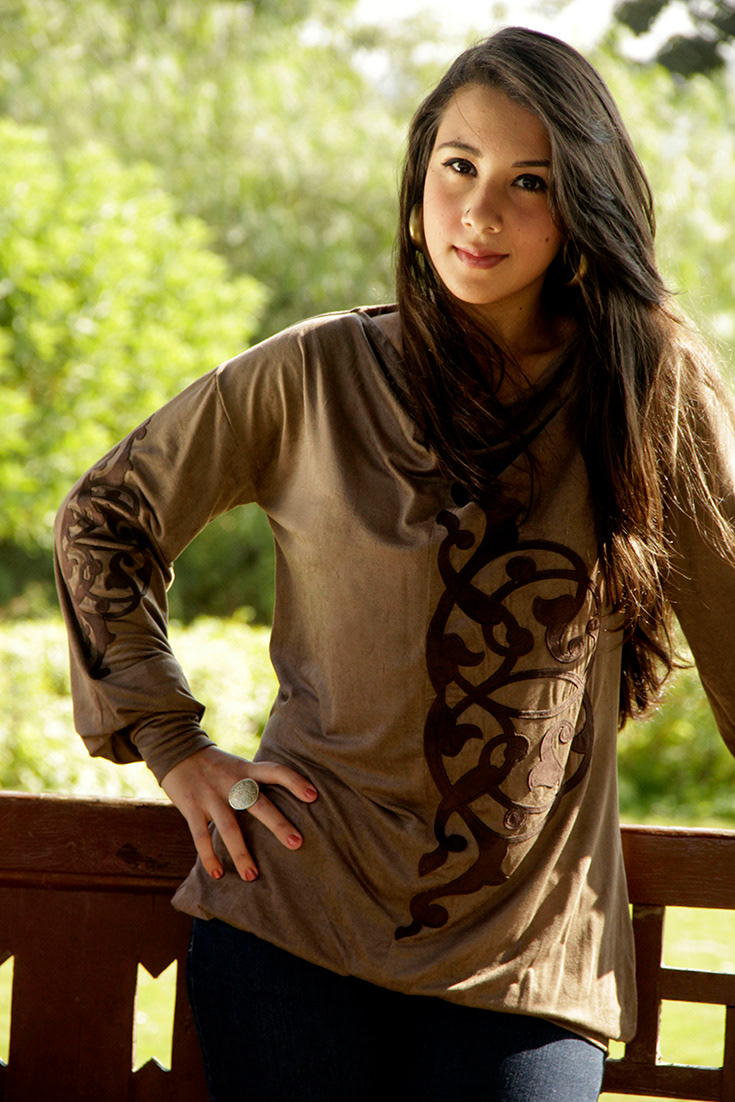 fashiondesign styling  photoshoot fashionphotography F/W2013 designer tunic oriental suede motif