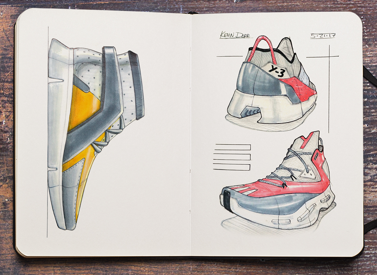 sketchbook footwear apparel accessories industrial design  footwear design productdesign conceptkicks sketching