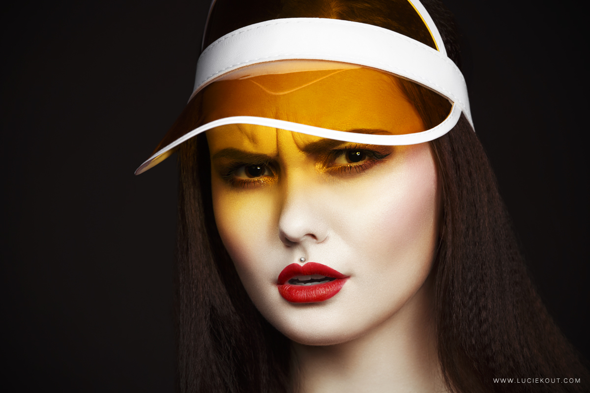 retouching  retouch beauty Beautyretouch  beauty photo sun visor Fashion 