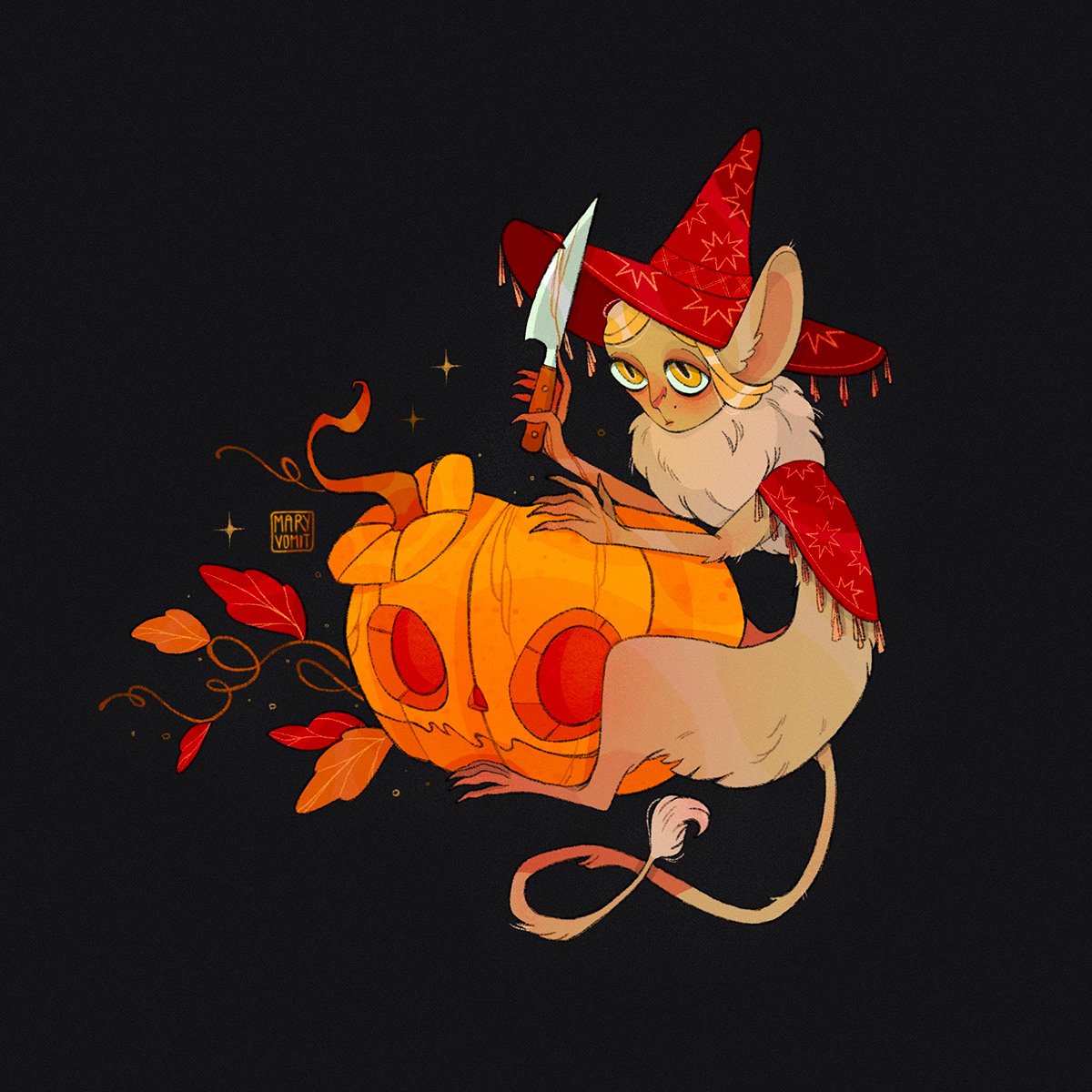 Character design  Digital Art  Halloween horror inktober inktober2022 Procreate