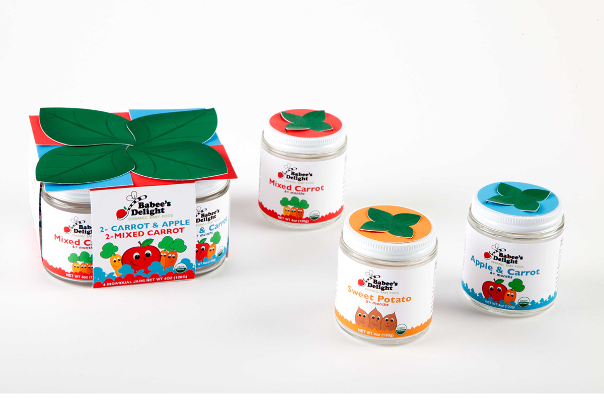 baby food package design  Babee's Delight