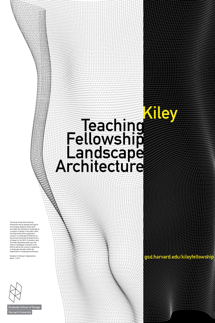 Landscape Architecture  Kiley Fellowship GSD harvard university Graduate School of design