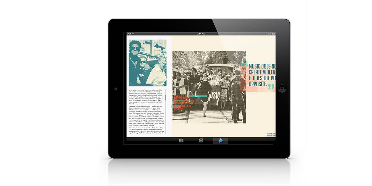iPad iPad Magazine e-magazine e-publishing iPad App Magazine app arts and culture  Music digital