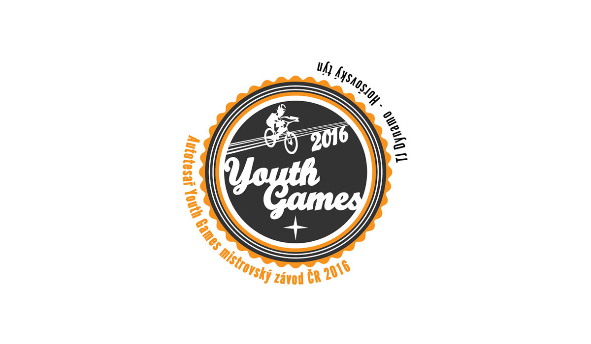 logo type sport youth Trial cyklotrial Bike trials simply clever