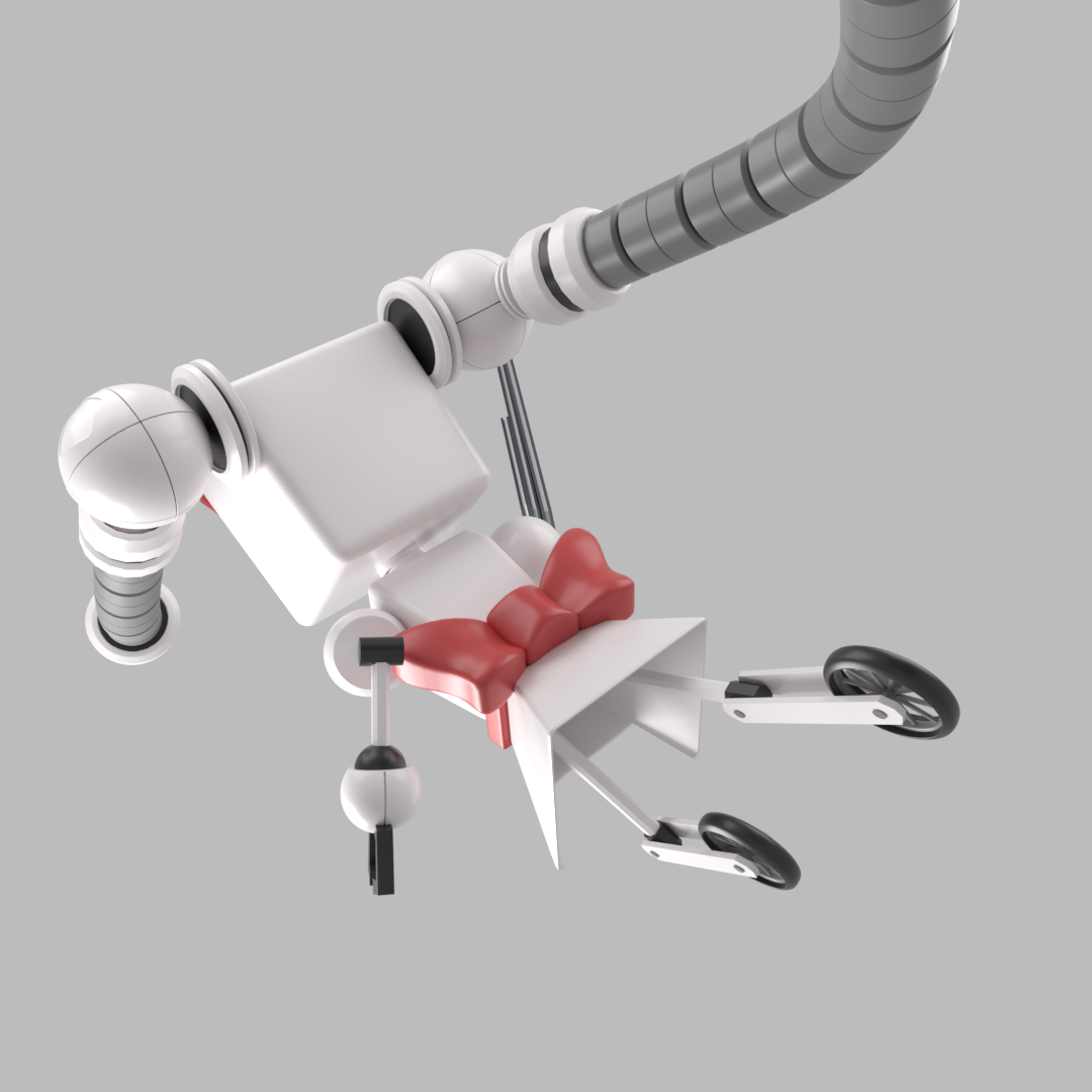 rigged 3d art Digital Art  robot cartoon 3D model cute