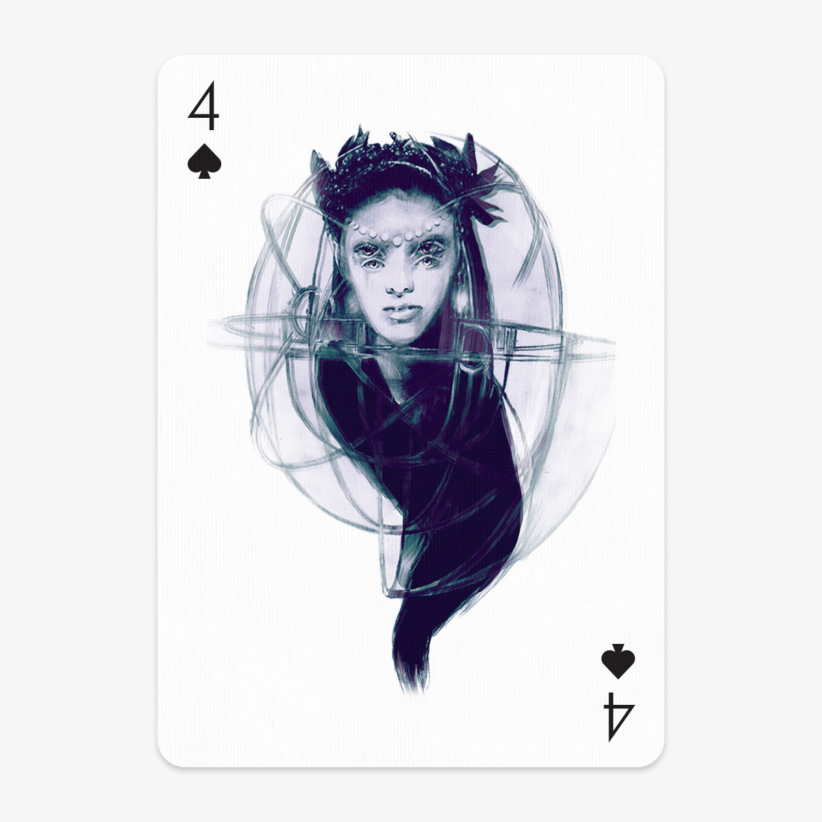 PlayingArts 4 Spades card