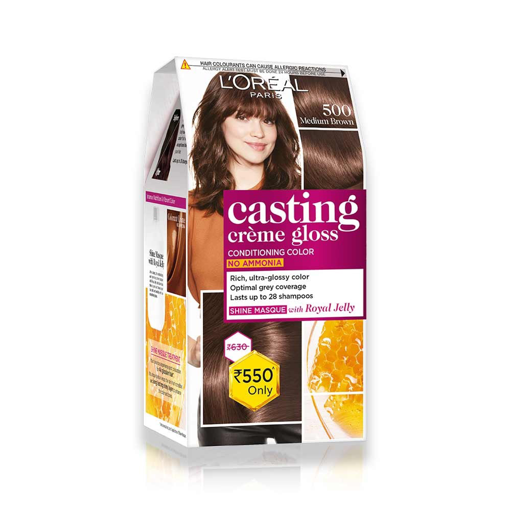 casing crème gloss casting creme gloss 500 loreal medium brown medium brown hair colour