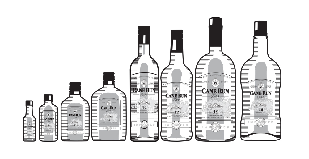 vector drawings bottles Rum