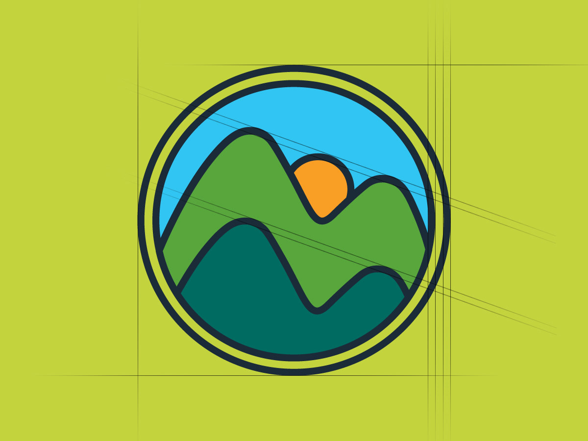 compositing green Landscape logo mist mountain Munnar