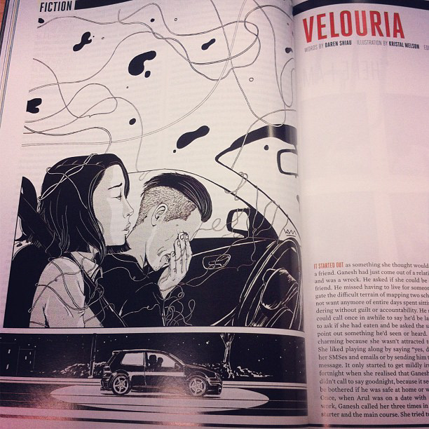 Esquire Magazine  singapore  Illustration  the pixies velouria  emotional crutch
