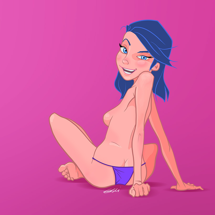 woman pin-up girl Character cartoon