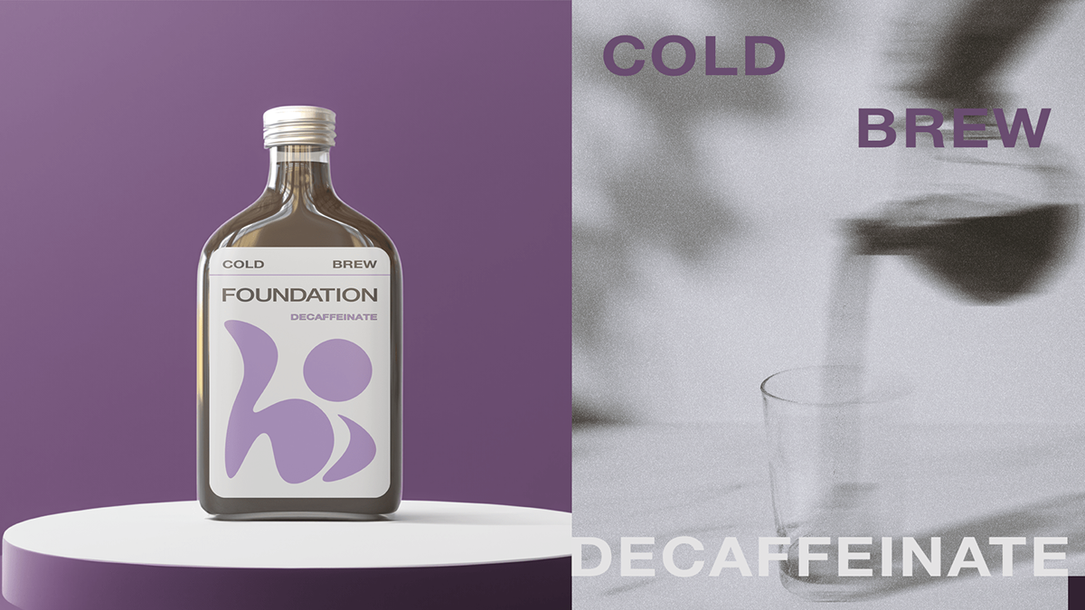 bottle drink Packaging brand identity design Coffee Cold Brew branding  cafe identity
