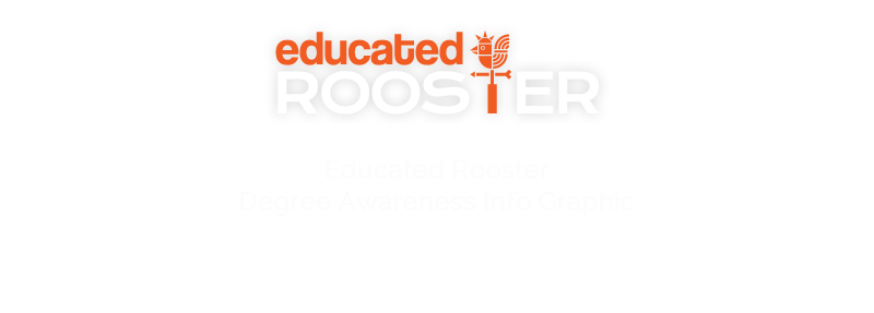 infographic college design educated rooster info graphic stats icons
