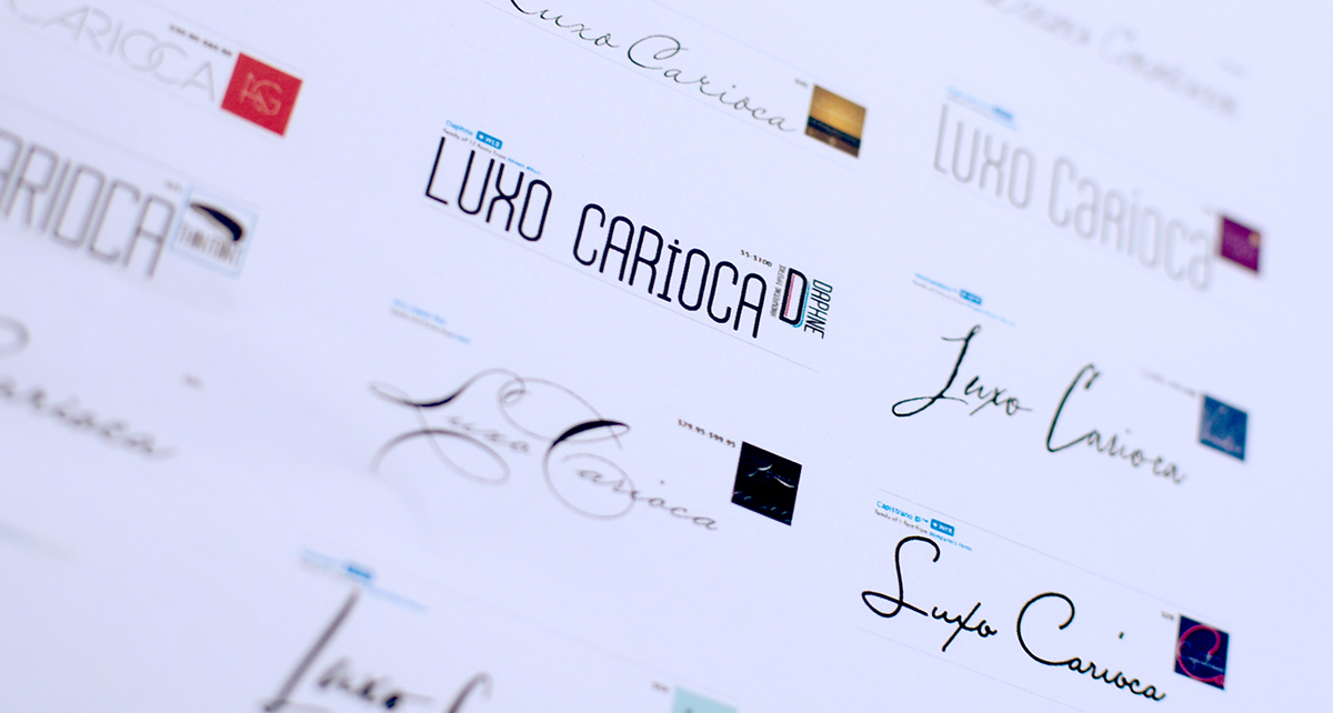 luxo carioca Rio de Janeiro Brazil brand visual identity logo symbol Sun monogram pattern summer clothes manual Stationery