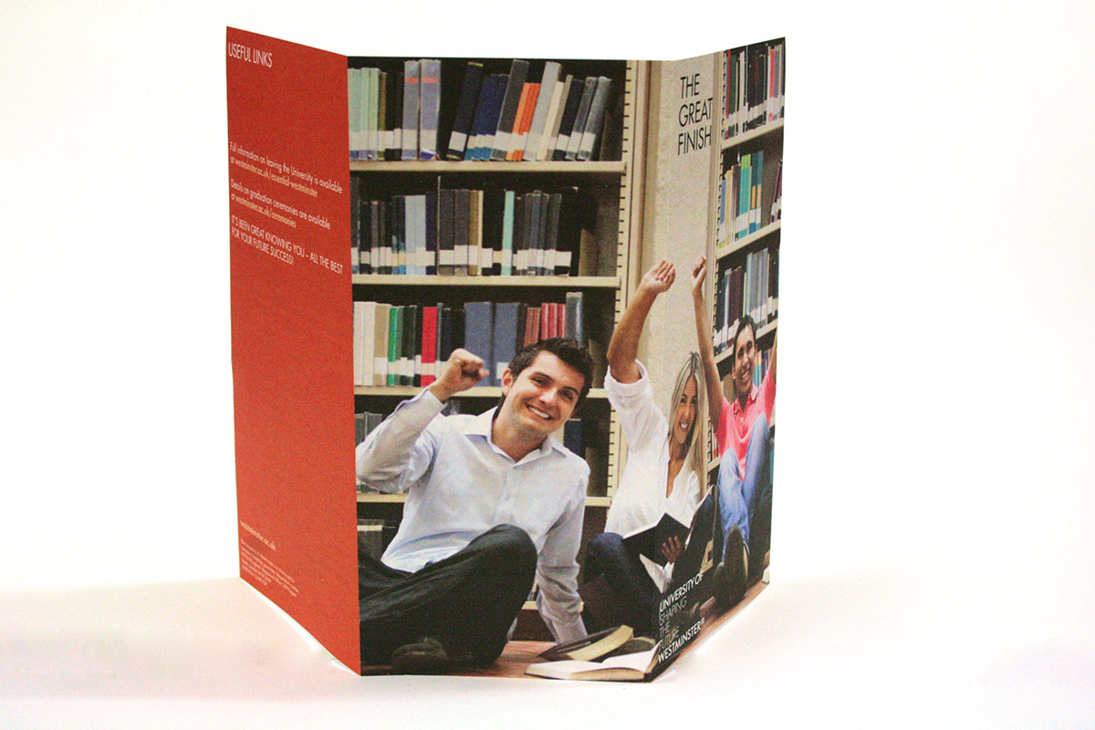 flyers flyer courses Promotional materials print brochures brochure University university of westminster