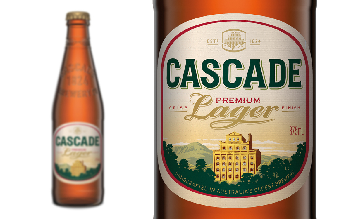 beer malt beverages beverages Rebrand refresh cascade