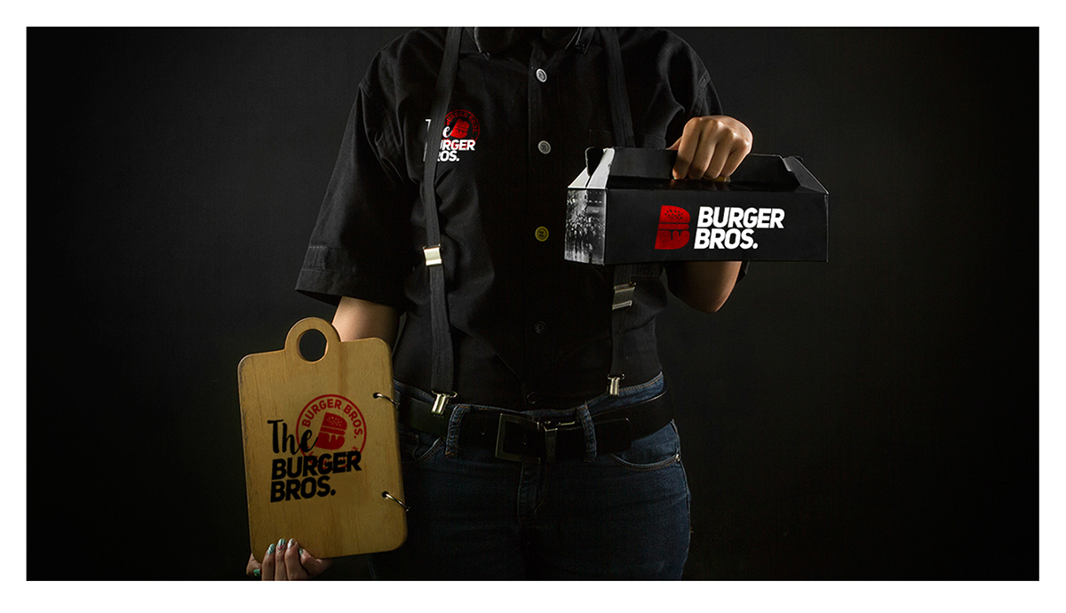 burger brothers sharing is caring concept crazy red Jbeil