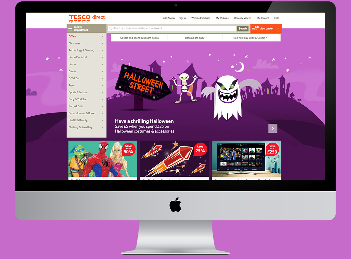 Adobe Portfolio Halloween Retail Website costume pumpkin ghost