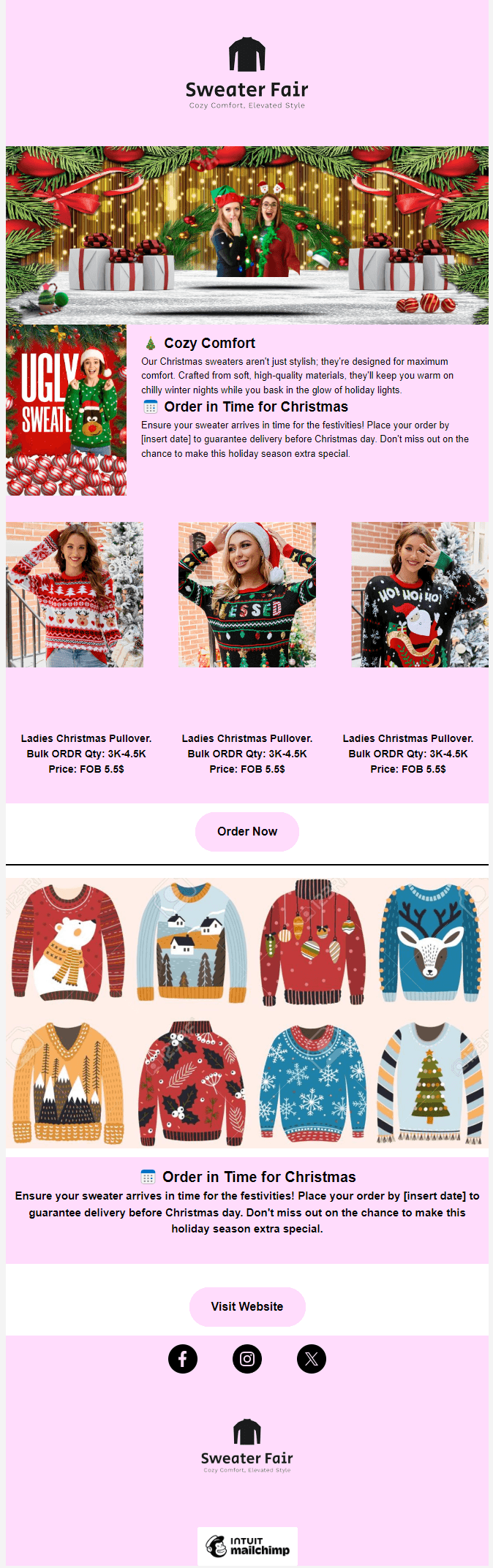 email marketing template design marketing   branding  sweater knitwear Clothing apparel photoshop Graphic Designer