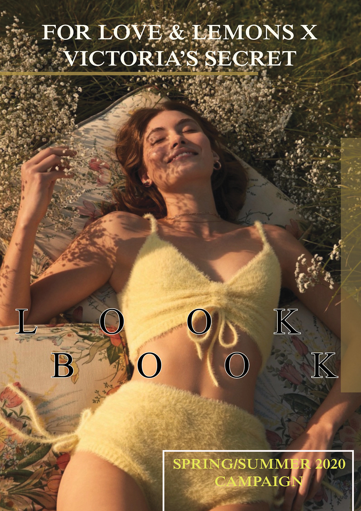 Advertising  branding  floral Layout lingerie Lookbook Lookbook Design Love & Lemons Spring summer Victoria's Secret
