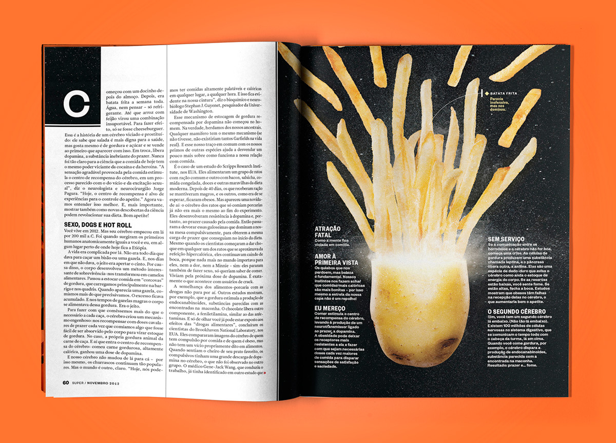 Adobe Portfolio design grafico Food  comida snd magazine cover story Materia superinteressante abril Editora editorial