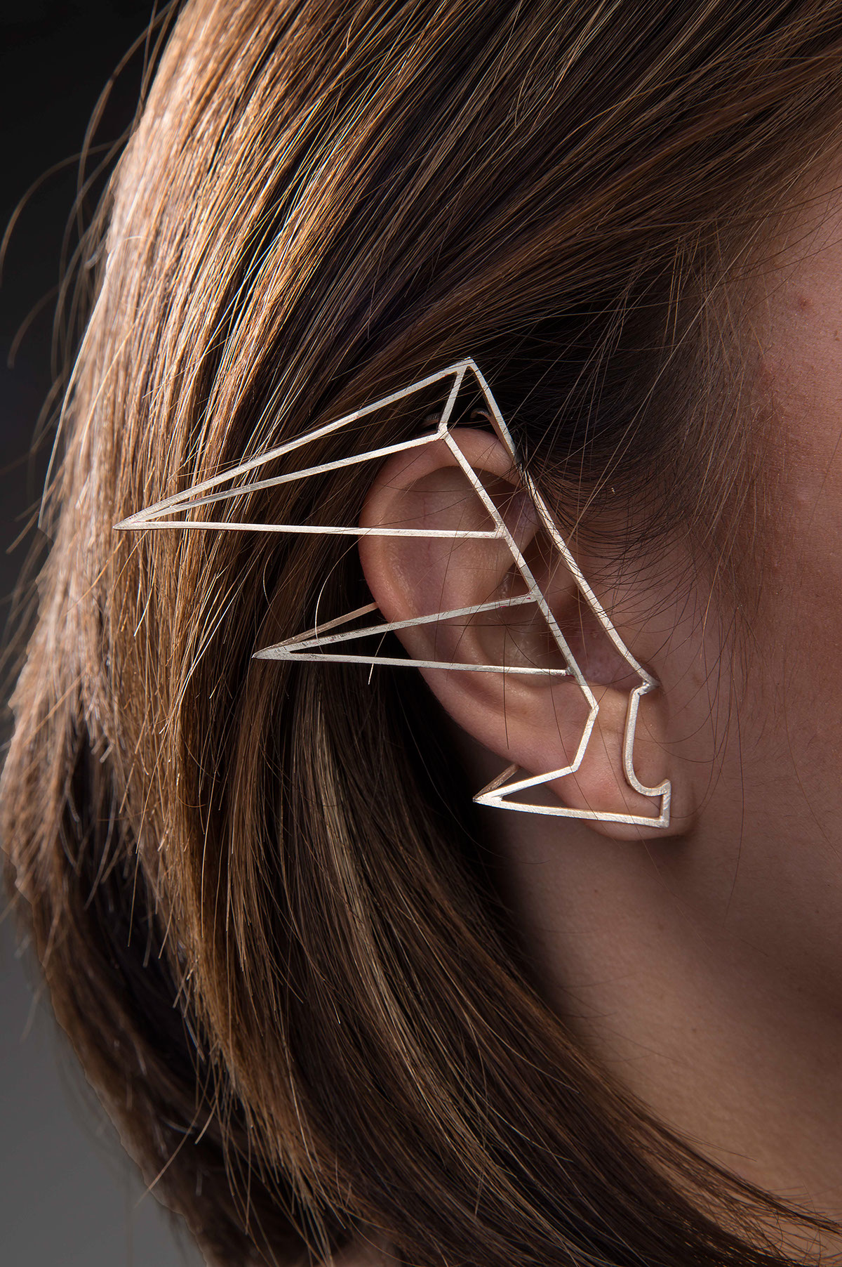 silver earrings earcuff jewelry J&M risd