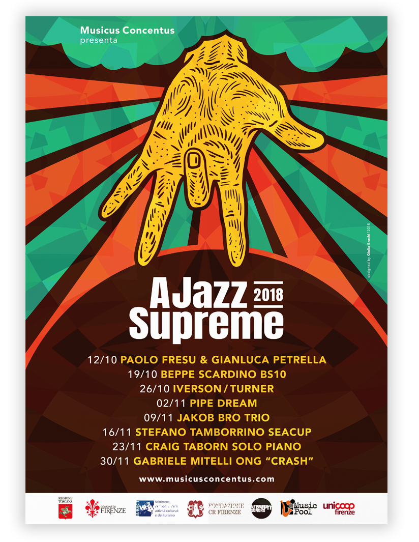 jazz music poster design visual communication John Coltrane Miles Davis identity