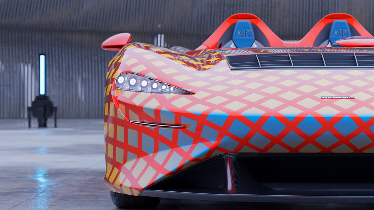 automotive   product design  visualization 3D car creative 3d art CGI car design McLaren