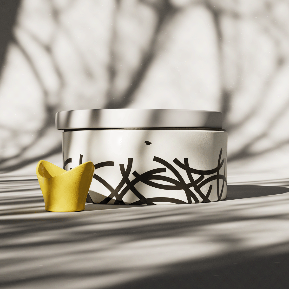 3D bird c4d nest product design  redshift Render tea teacup teapot