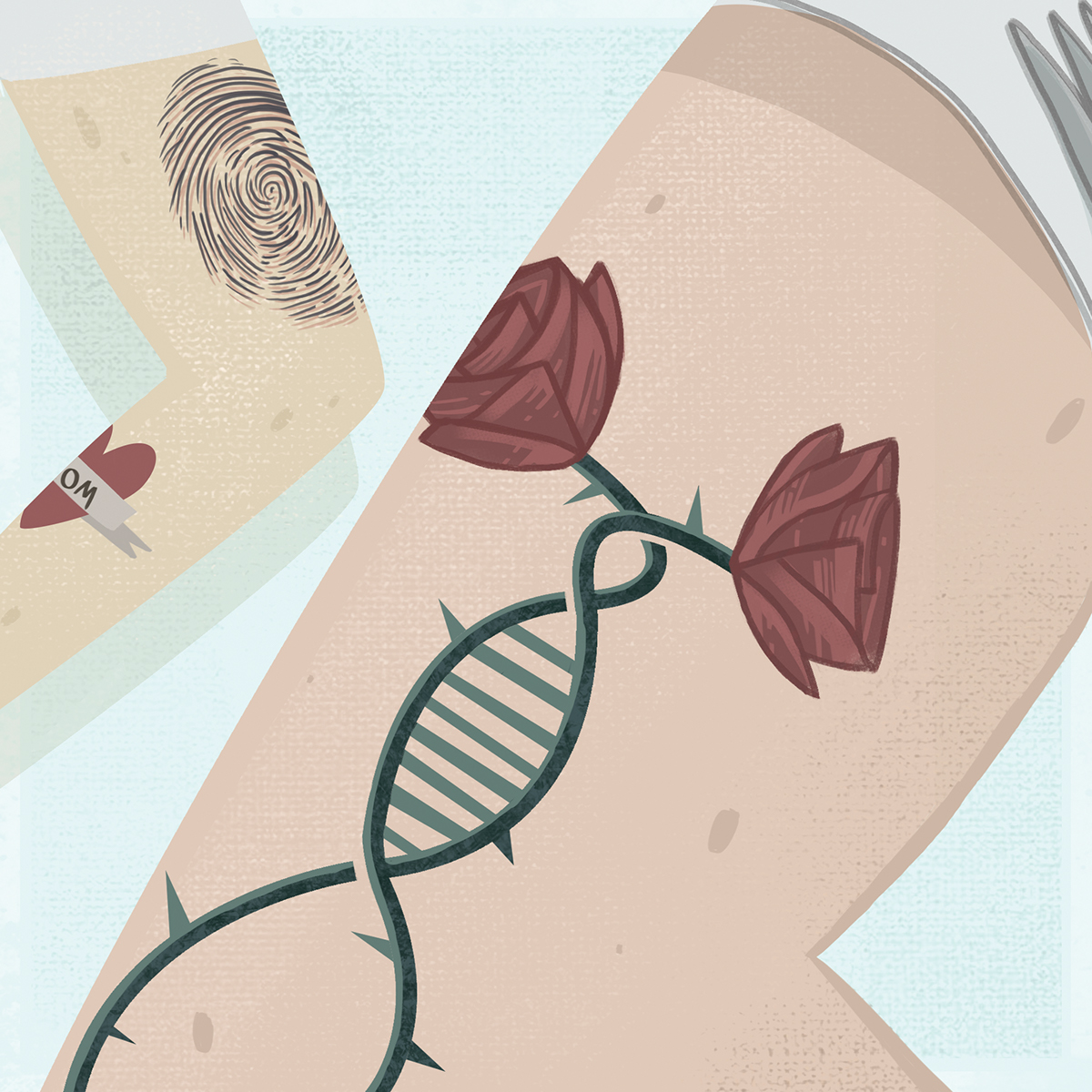 Adobe Portfolio ILLUSTRATION  tattoos psychology editorial Editorial Illustration