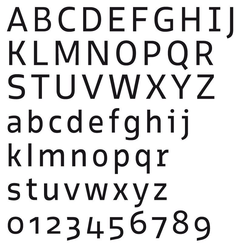 Typeface font type design