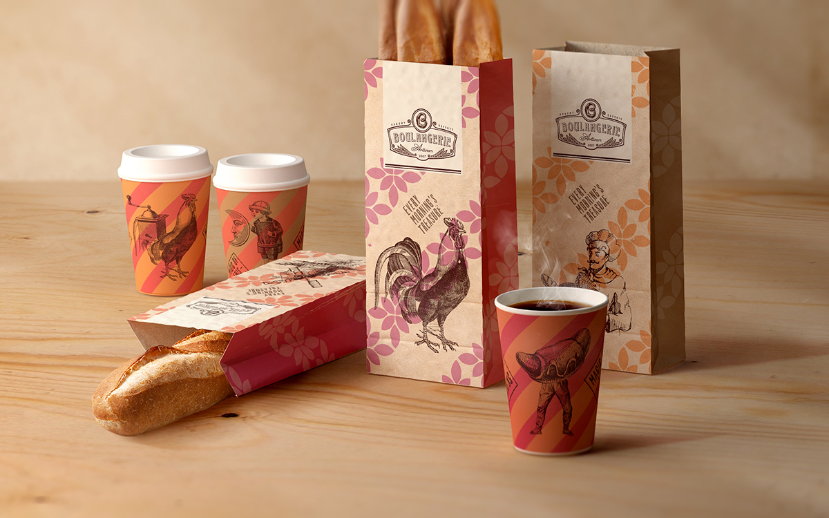 boulangerie bakery Coffee ukraine cafe identity