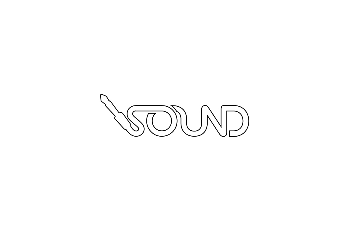 sound logo equipments creative logo animation Black&white wave line crisp JIMMY