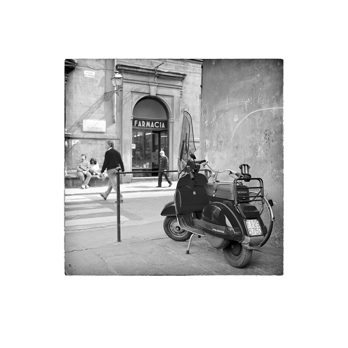Florence Italy firenze black & white Street