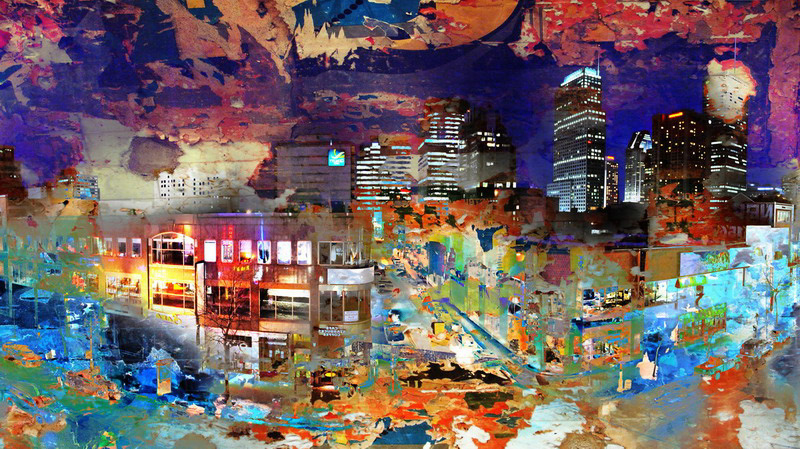Montreal  art  Paris  urbain  collaps digital metro