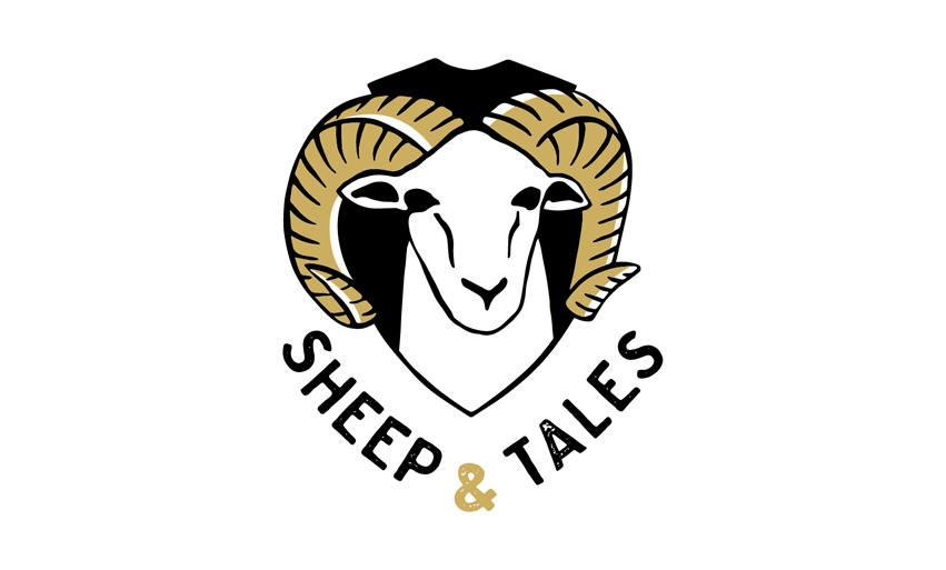 logo sheep black gold blason coat of arms blazon Hipster