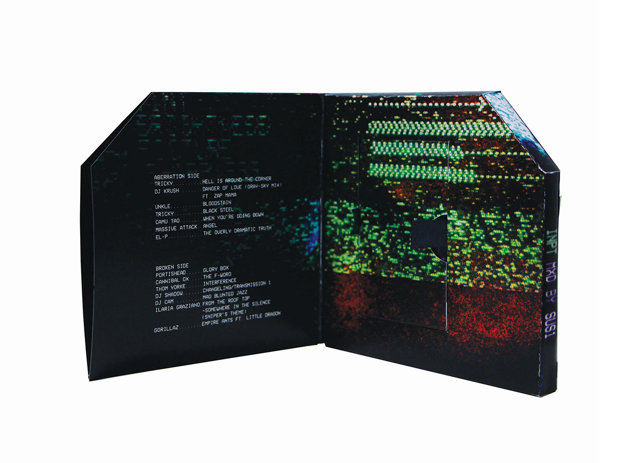 mixtape albumart Album TripHop electronica photographic glitchart Glitch analog digital dark Scifi Cyberpunk Cyberspace customtypography